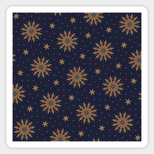 Galaxy Floral Pattern Magnet